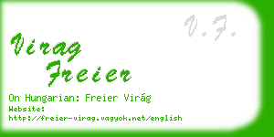 virag freier business card